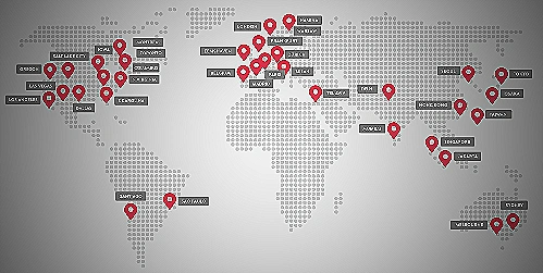 Data Center Locations Image - forex vps